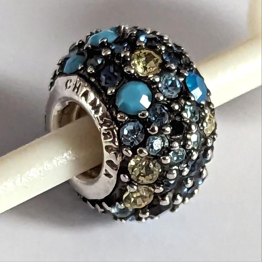 Chamilia Blue Jeweled Kaleidoscope Sterling Silver & Swarovski Crystal